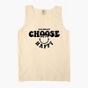 Simply Sage Market S.W.Smiley Choose Happy Bold Smiley Face Garment Dyed Tank - 3 of 4