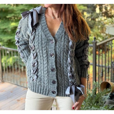 Women's Maxene Cardi Sweater - MOON RIVER