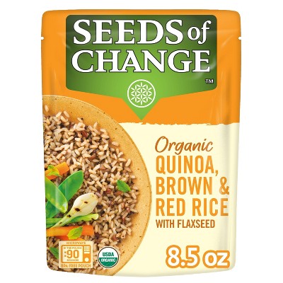 Seeds of Change Organic Quinoa, Brown & Red Rice with Flaxseed Mix Microwavable Pouch - 8.5oz