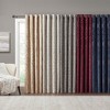 Knitted Jacquard Damask Total Blackout Grommet Top Curtain Panel(Only 1 Pc Panel) - 4 of 4