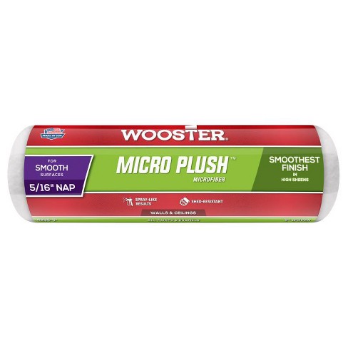 Wooster Micro Plush Microfiber 9 in. W X 5/16 in. Regular Paint Roller Cover 1 pk (Case of 12) - image 1 of 1