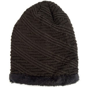 Slouchy Oversized 100% Acrylic Knitted Baggy Winter Beanie Hat for Men, Women Fall Hat - 1 of 4