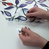 RoomMates Stained Glass Leaves Window Film: Self-Adhesive Vinyl, Abstract Pattern, Removable Wallpaper, 12.33 Sq Ft Coverage - 4 of 4