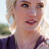 Sanctuary Project by sanctuaire Semi Precious White Howlite Diamond Drop Statement Earrings Gold - 3 of 4