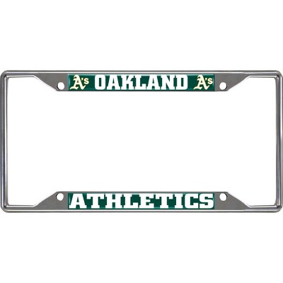 MLB Oakland Athletics Stainless Steel License Plate Frame