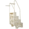 VisioGear Pool Ladders, Pool Ladder with 4 Safety Step, Above Ground Pools Stair with Handrails, White, 33.50"*27.50"*78" - 4 of 4