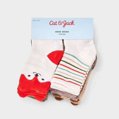 Toddler 6pk Critter Crew Socks - Cat & Jack' - image 2