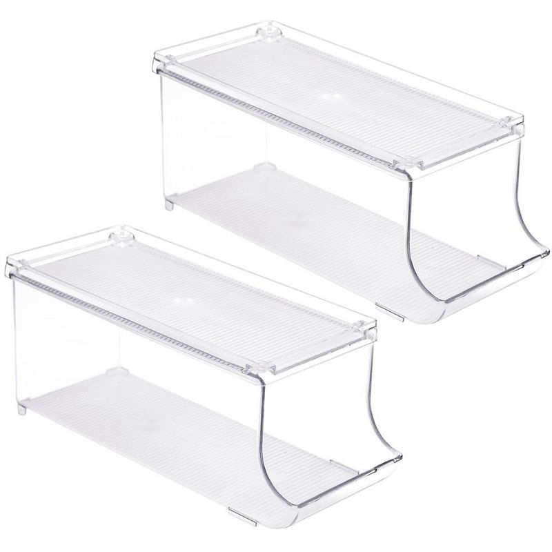 Sorbus Clear 10-Can Organizer with Lid (2 Pack), 1 of 16