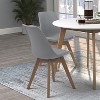 Simple Relax Set of 2 Faux Leather Upholstered Dining Side Chairs - 2 of 4