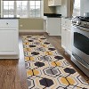 World Rug Gallery Contemporary Geometric Stripe Non-Slip (Non-skid) Area Rug - 2 of 4