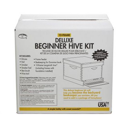 Little Giant Medium Natural Pine Beehive Super with Wax Coated Frames