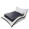 SEVOBAL Mattresses High Density Foam Mattress with Breathable Quilted Fabric for Comfortable Sleep for Bedroom, Black and Blue, 74"*38"*6" - 2 of 4