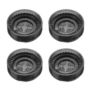 Unique Bargains Rubber Non-Slip Furniture Caster Cups Round Floor Pads 4 Pcs - 1 of 4