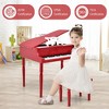 Costway 30-Key Classic Baby Grand Piano Toddler Toy Wood w/ Bench & Music Rack PinkBlack - 4 of 4