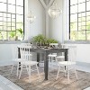 Emma and Oliver Wooden Dining Table with Turned Wooden Legs - 2 of 4