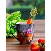 Evergreen Ceramic Cup O' Java, 17 OZ, Floral Cow - 2 of 3