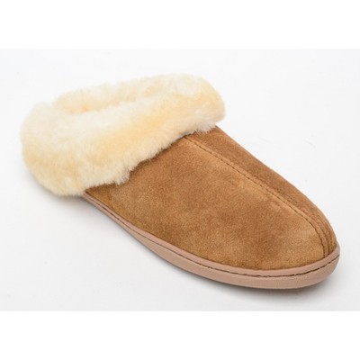 tan mule slippers