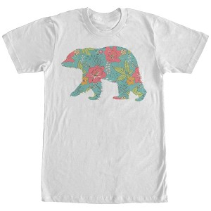 Men's Lost Gods Flower Bear T-Shirt - 1 of 4