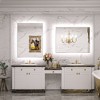 Keonjinn LED Backlit Bathroom Vanity Wall Mirror, 3 Color Temperatures Dimmable, Anti-Fog - 2 of 4