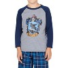 Harry Potter Boys' Raglan Shirt And Plaid Pajama Pants Set - 3 of 4