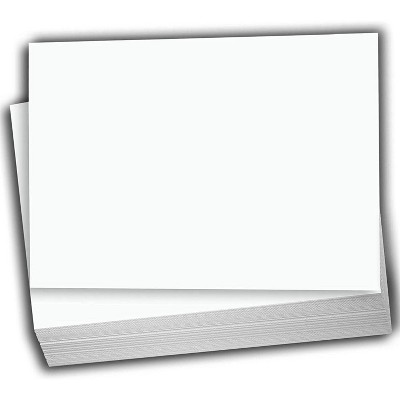 Hamilco Blank Index Cards Flat 5 1/2" x 8 1/2" Card Stock 65lb Cover White Cardstock Paper 100 Pack