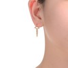 Stylish 14K Yellow Gold Plated Star Open Hoop Earrings with a Unique and Trendy Design for a Touch of Whimsy - 3 of 4