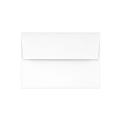 LUX A1 Invitation Envelopes (3 5/8 x 5 1/8) 50/Pack Brilliant White - 100% Cotton (4865-SBW-50)