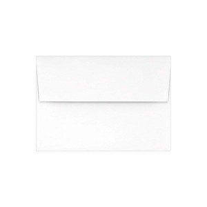 LUX A1 Invitation Envelopes (3 5/8 x 5 1/8) 50/Pack Brilliant White - 100% Cotton (4865-SBW-50) - 1 of 1