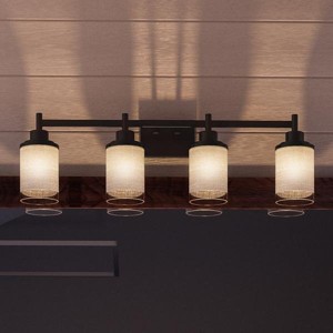 Urban Ambiance Luxury Contemporary Bathroom Vanity Light,  9.4375"H x 31"W,  Olde Bronze Finish, UHP2015 - 1 of 4