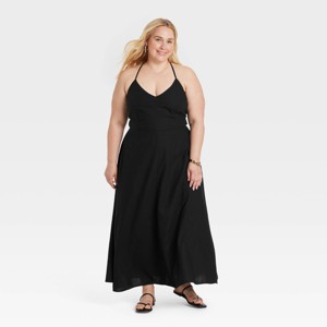 Women's Linen Midi Sundress - A New Day™ - 1 of 3