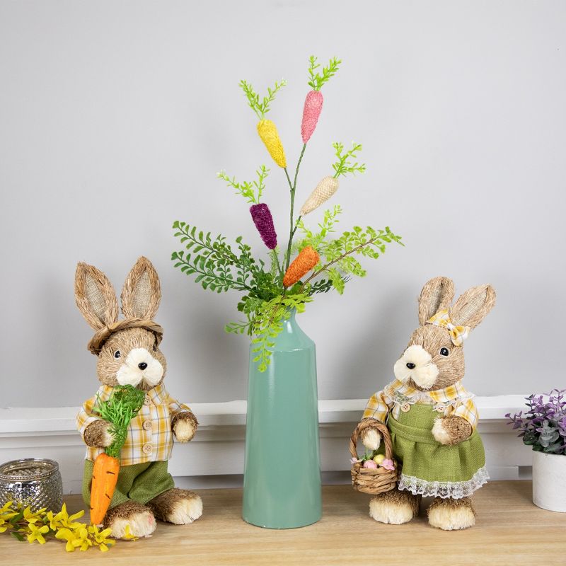 Northlight Knitted Carrots Easter Spray - 23.75" - Multicolor, 3 of 8