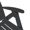 vidaXL Sun Lounger Anthracite Plastic Standard Foldable Sun Lounger - 4 of 4