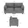 CAVINAS 74.27" Loveseat Sofa for Small Spaces,Mid Century Modern Sofa with Breathable Fabric,2-Seater Couch for Living Room - 4 of 4