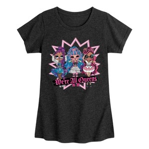 Girls' - LOL Surprise! - We're All Queens Fitted Short Sleeve Graphic T-Shirt - 1 of 4