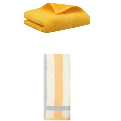 REGALWOVEN Cotton Absorbent Soft Decorative Hand Towels 13" x 30"/13" x 29" 2 Pcs
