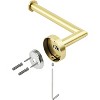 LunaLulinlk Toilet Paper Holder Wall Mount,Brushed Gold Toilet Paper Roll Holder for Bathroom - 3 of 4