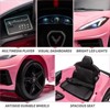 Kids Ride on Car, Licensed Corvette Battery Powered Car, 12V Toddles Electric Sports Car Toy with Remote Control - 3 of 4
