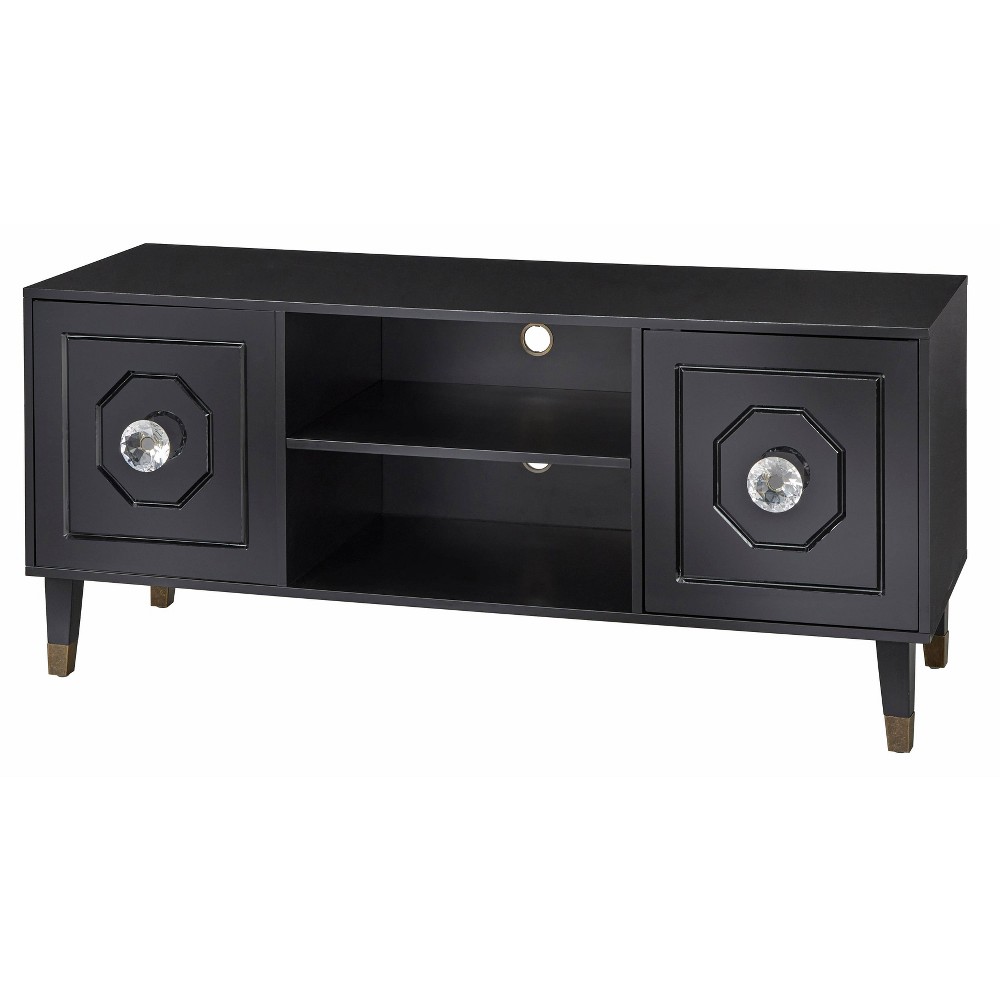 Photos - Display Cabinet / Bookcase Jaslene TV Stand for TVs up to 60" Black - angelo:HOME: High-Gloss Finish,