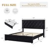 Bed Frame, 2 Storage Drawers, Wooden Slat Support, No Box Spring Needed, Noise Free, upholstered platform - 2 of 4
