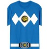 Power Rangers Blue Ranger Men's Blue Crew Neck Short Sleeve Cosplay Tee - 2 of 2