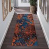 Washable Modern Abstract Rug Non Slip Low Pile Rug Soft Throw Floor Cover Foldable Indoor Carpet for Living Room Bedroom - 3 of 4