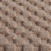 Knightsbridge Luxurious Block Pattern High Quality Year Round Cotton With Non-Skid Back Bath Rug, Natural - 4 of 4
