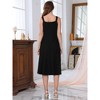 INSPIRE CHIC Women's Lace Prom Straps Square Neck Sleeveless Formal Evening Cocktail Midi Dresses - 4 of 4