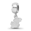 Black Bow Jewelry Sterling Silver Kansas Jayhawks NCAA Bead Charm - 4 of 4
