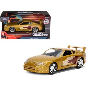 Slap Jack's Toyota Supra Gold "Fast & Furious" Movie 1/32 Diecast Model Car by Jada - 1 of 3