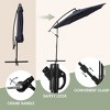WestinTrends 10 Ft Outdoor Patio Cantilever Offset Umbrella - 3 of 4