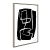 23"x33" Sylvie Modern Meeting Forms Framed Canvas by Statement Goods - Kate & Laurel All Things Decor: Abstract Wall Art, Digital Canvas - 2 of 4