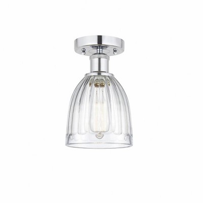 Brookfield - 1 Light Semi-Flush Mount In Industrial Style-9.75 Inches Tall and 5.75 Inches Wide