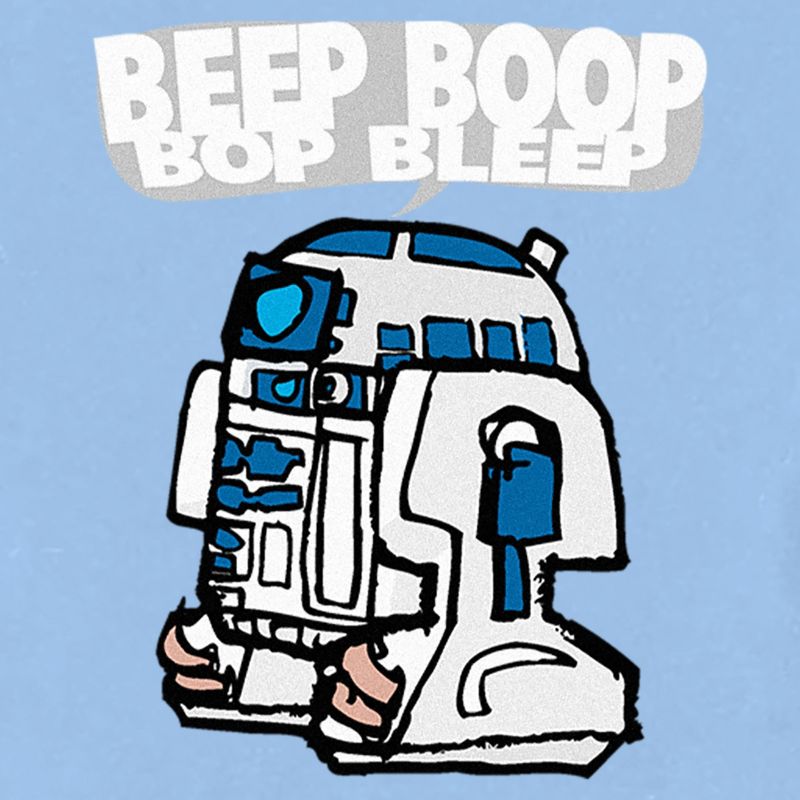 Star Wars Beep Boop Bop Bleep  T-Shirt - Light Blue - 4T, 2 of 4