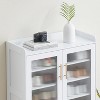 Shoe Cabinet, 5-Tier Shoe Storage Cabinet with Glass Doors, Shoes Organizer for Entryway, Hallway and Living Room - 4 of 4